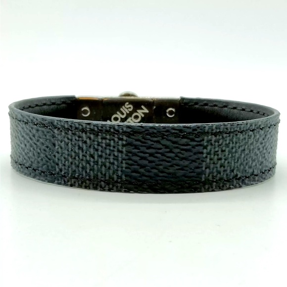 Louis Vuitton Check It Unisex Graphite Damier Bracelet - Picture 4 of 9